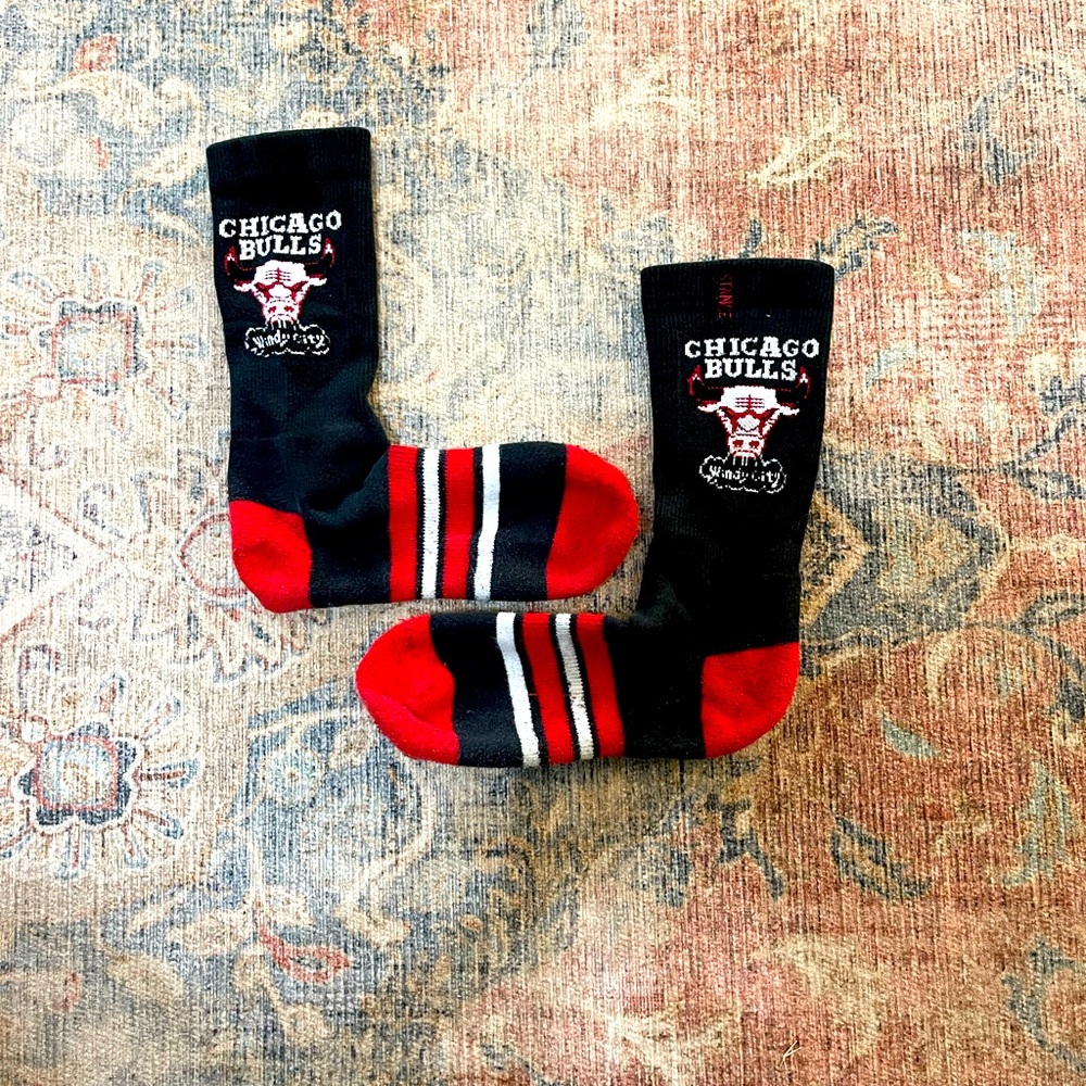 NBA Stance Chicago Bulls Socks Red / Black Size 8-12